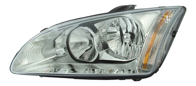 Фара Ford Focus II (дорестайл) 2005 - 2008 (Форд Фокус II (дорестайл) 2005 - 2008), левая, электр., светлый корпус + сервопривод, (FPS)