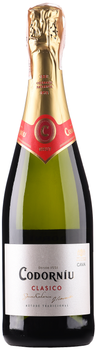 Вино ігристе Codorniu Cava Clasico Brut біле брют 0.75 л 11.5% (8410013381010)