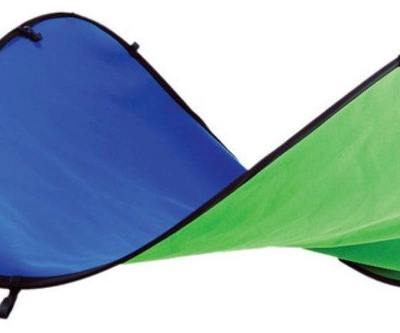Фон в пружинной рамке Visico BP-028 2в1 Chroma Key (зелёный/синий) 150x200см