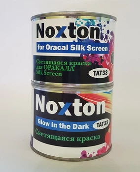 Фарба, що світиться в темряві NOXTON FOR ORACAL SILK SCREEN для паперу, картону, плівки Класика-3 з синім світінням 0,5 л