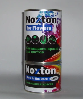 Краска светящаяся в темноте NOXTON FOR FLOWERS для декора и цветов Классика с зеленым свечением 1 л