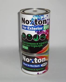 Фарба, що світиться в темряві NOXTON FOR EXTERIOR ECO для екстер'єру Синя з синім світінням 0,5 л