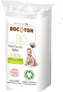 Ватные диски Bocoton Bio органические детские большие 60 шт (3265660394006)