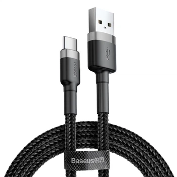 Кабель Type-c BASEUS cafule |3A, 1M| ( CATKLF-B91) Black