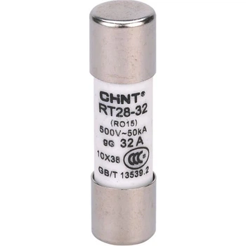 Плавкий запобіжник Chint RT28-32 gG 10x38мм 2А