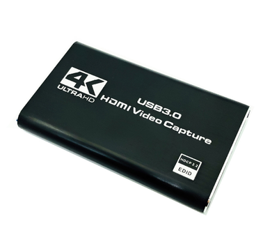 Внешняя карта видеозахвата 4K HDMI в USB 3.0 c микрофонным входом и выходом на наушники, устройство видео оцифровки ( 4K HDMI Video Capture USB3.0 AY02 )