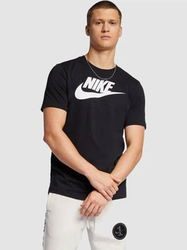 Koszulka męska bawełniana Nike M Nsw Tee Icon Futura AR5004-010 M Czarna (191888621552)