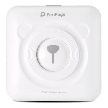 Портативный bluetooth термопринтер для смартфона PeriPage A6, белый (100334)