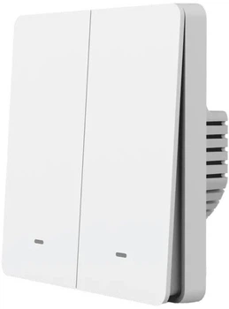 Розумний вимикач двоклавішний Gosund Light Switch 2 buttons White (2001000234196/6972391281471)