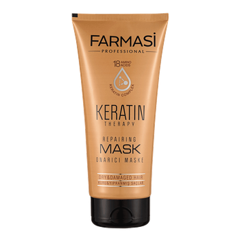 Маска-кондиціонер для волосся з кератином Keratin Therapy Farmasi 200мл