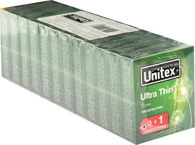 Презервативи Unitex Ultra Thin 48 шт 12 упаковок по 4 шт (798190041186)