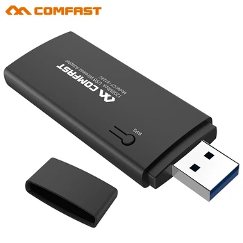 Comfast CF-912AC двухдиапазонный WiFi AC адаптер на чипе RTL8812AU USB3.0 1200Mbps 2.4/5.8Ghz