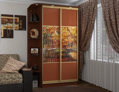 Шкаф купе Гратис двухдверный 150х240х60 см Орех Экко