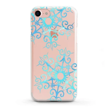 Чехол силиконовый для Apple iPhone (Удивительные снежинки) 6/6s айфон silicone case (767580176)