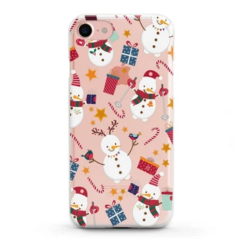 Чехол силиконовый для Apple iPhone (Забавный снеговик) 6/6s айфон silicone case (767622022)