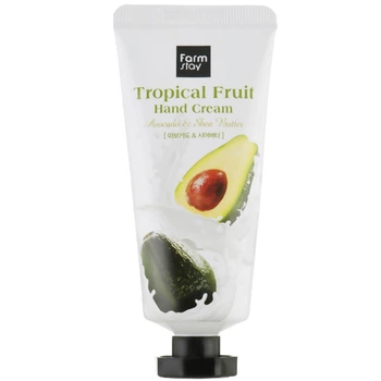 Увлажняющий крем для рук с экстрактом авокадо и маслом ши Farmstay Tropical Fruit Hand Cream Avocado 50 мл (8809638300382)