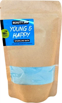 Шипуча ванночка Beauty Jar Young & Happy з олією солодкого мигдалю і вітаміном Е 250 г (4751030832241)