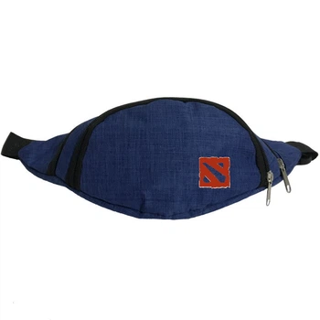 Сумка Бананка Дота 2 003 DOTA 2 на пояс Cappuccino DOT 003 blue синий