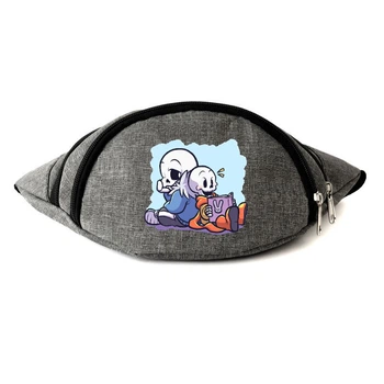 Сумка Бананка Андертейл Undertale на пояс Cappuccino 006 grey сірий