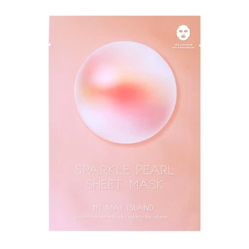 Зволожуюча тканинна маска для обличчя з перлами May Island Sparkle Pearl Sheet Mask 30 мл (8809515400426)