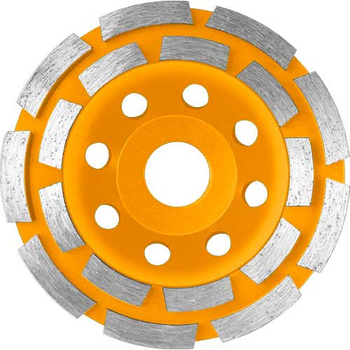 Шлифовальный диск INGCO двухрядный чашечный 115х22 мм (CGW021151)