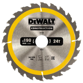 Диск пильный DeWALT DT1944 190мм 24