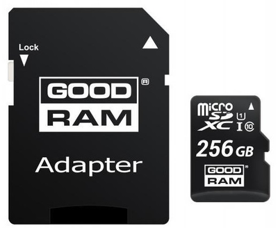 Карта пам'яті GoodRam microSDXC 256GB UHS-I (M1AA-2560R12) + SD адаптер (6570508)