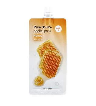 Ночная маска для лица с экстрактом меда MISSHA Pure Source Pocket Pack Honey 10 ml
