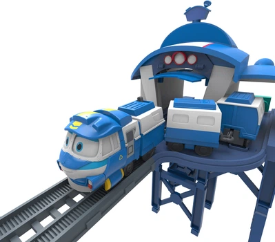 Игровой набор Silverlit Robot Trains Станция Кея (80170) (4891813801702)