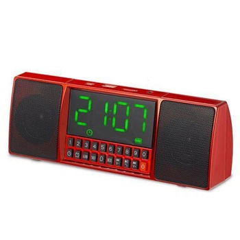 Блютузная портативная колонка MP3 часы WS-1515 bluetooth Red \black (BJ004)