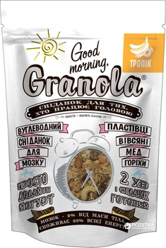 Упаковка гранолы Good morning Granola Тропик 4 шт х 330 г (74820192180077)