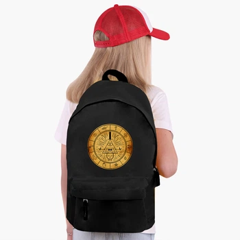 Рюкзак детский Гравити Фолз Билл Шифр (Gravity Falls Bill Cipher) (9263-2627) 17 л Черный