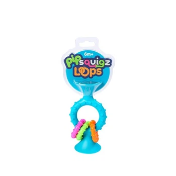 Прорезыватель погремушка Fat Brain Toys силиконовый 12.7х7х5 см голубой (701179)