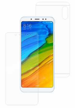Гидрогелевая защитная пленка ABC на Xiaomi Redmi Note 5 на весь экран прозрачная