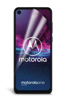 Гидрогелевая защитная пленка на Motorola One Action на весь экран прозрачная
