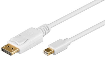 Кабель мультимедийный Display Port - mini DisplayPort (DP-miniDP) 1.5m, белый, позолота, PVC