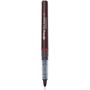 Ручка роллер Rotring Drawing Tikky Graphic 0.1 мм Burgundy FiberPen Black (R1904750)