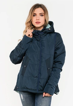 Демисезонная короткая куртка Modniy OAZIS 48-50 Темно-синий (90145 48-50)