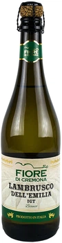 Вино напівігристе Vinicola Decordi Fiore di Cremona Lambrusco Dell`Emilia IGT Bianco біле напівсолодке 0.75 л 8% (8008820161712)