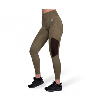 Легінси Gorilla Wear Savannah Mesh Tights L Хакі/Зелені/Комуфляжные (9193140003)