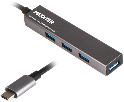 USB-хаб Maxxter HU3C-4P-02