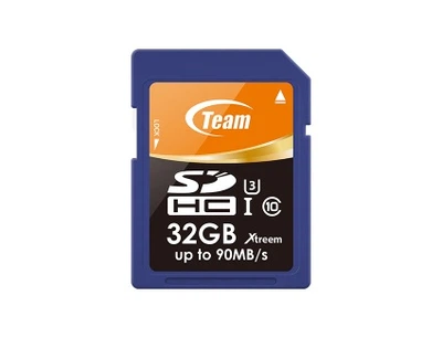 Карта памяти SDHC 32GB UHS-I/U3 Team XTreem R90/W45MB/s (TSDHC32GU301)