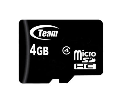 Карта памяти MicroSDHC 4GB Class 4 Team (TUSDH4GCL402)