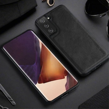 Защитный чехол X-LEVEL Leather Back Cover для Samsung Galaxy S21 (G991) - Black