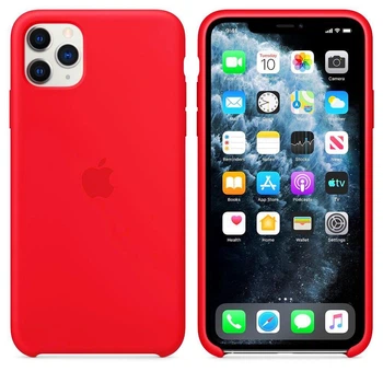Чохол Silicone Саѕе для Iphone 11 Pro Max бампер накладка Red Без бренду