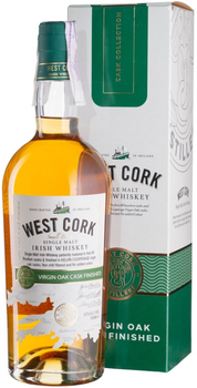 Виски односолодовый West Cork Small Batch Virgin Cask 0.7 л 43% в подарочной коробке (5391524714395)