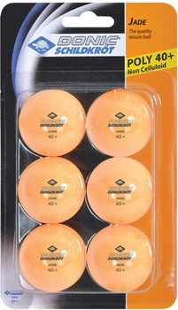 Мячи для настольного тенниса Donic Jade ball 40+ 6 шт Orange (618378)