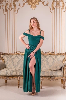 Зеленые вечерние платья