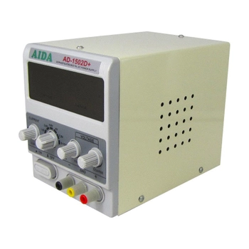 Блок питания лабораторный цифровой/стрелочный AIDA AD-1502D+, 15V, 2A RF индикатор, тестер