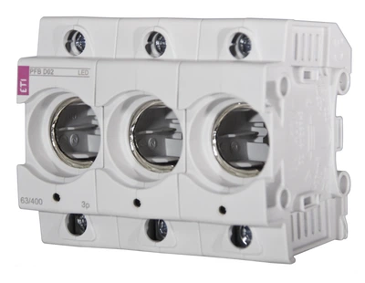 Тримач запобіжника ETI PFB D02 63А 3p LED Е18 2510024